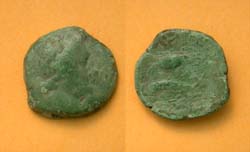 Olbia, Sarmatia city issue, Eagle on Dolphin, c. 180-150 BC.